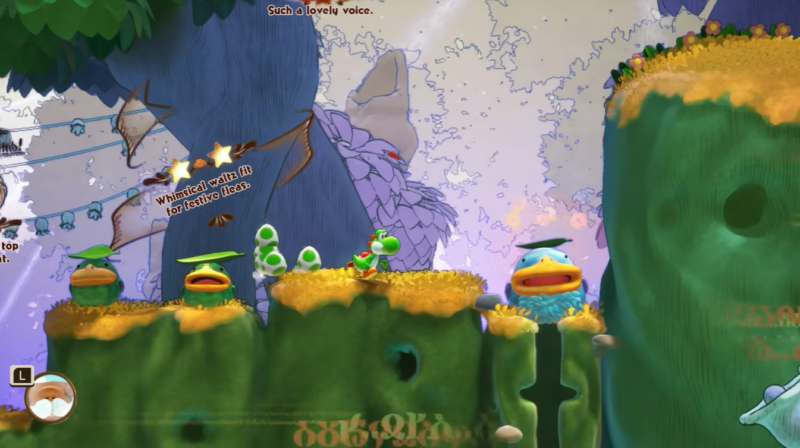 Feed the croco to reach the pepper in Yoshi and the Mysterious Book