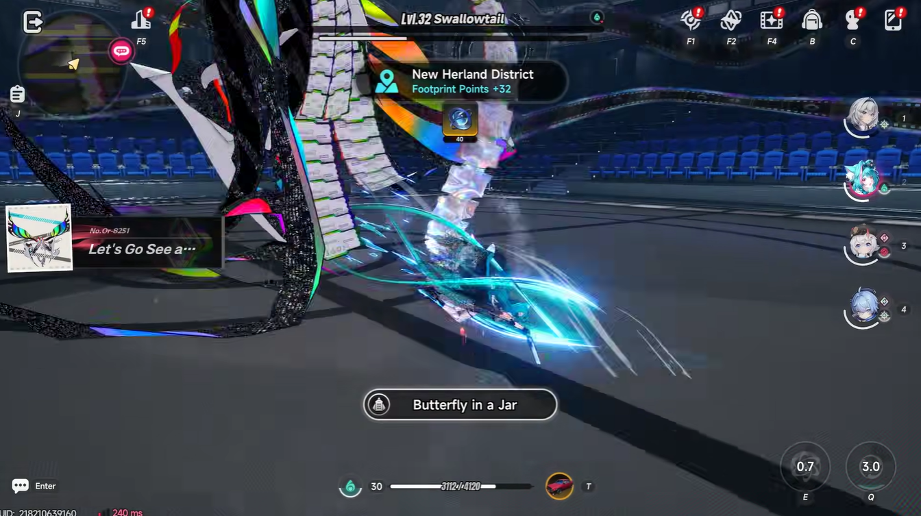 Reality Refuge Arc Swallowtail boss location Stats, Effects Best Usage NTE neverness to everness