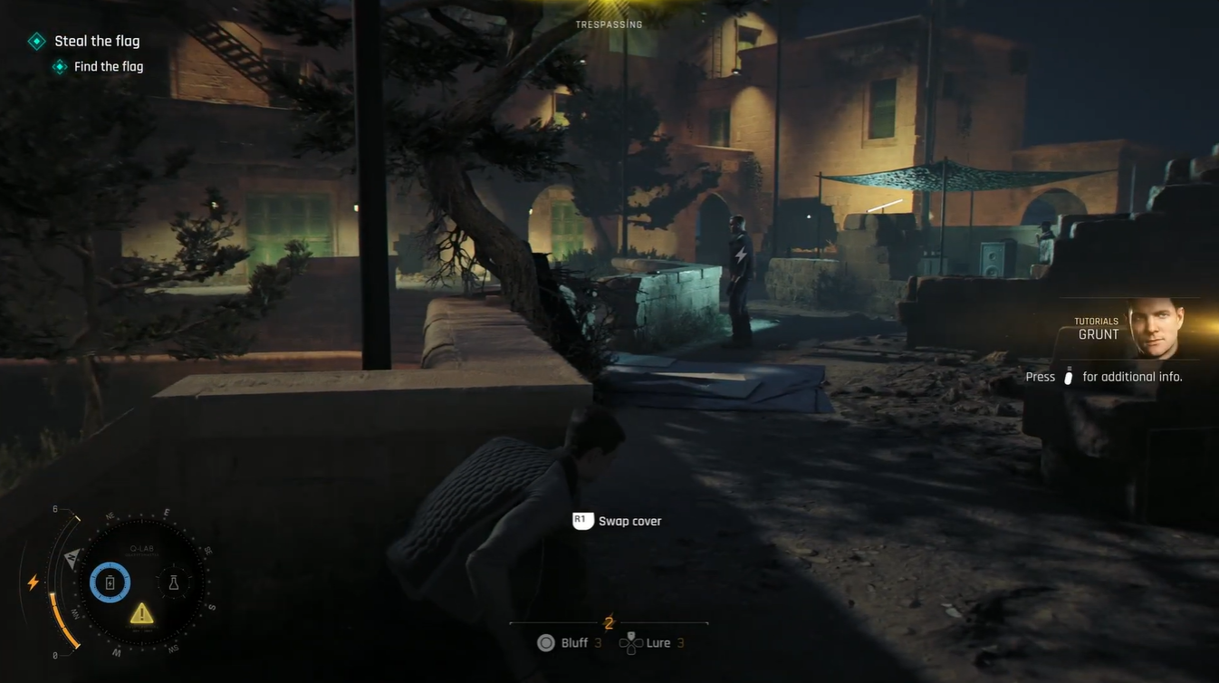 Scanning the area with guards in 007 First Light Chapter 5 - A New Home