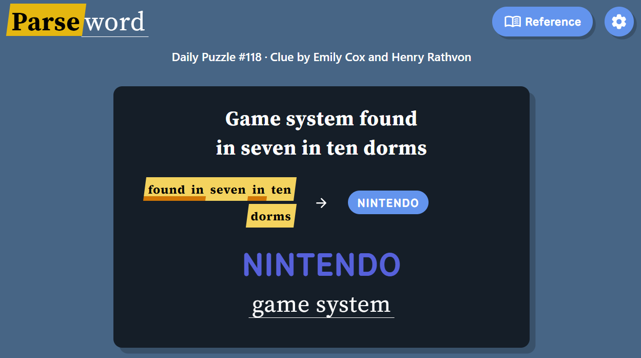 Parseword Hints and Solutions Today: May 27, 2026