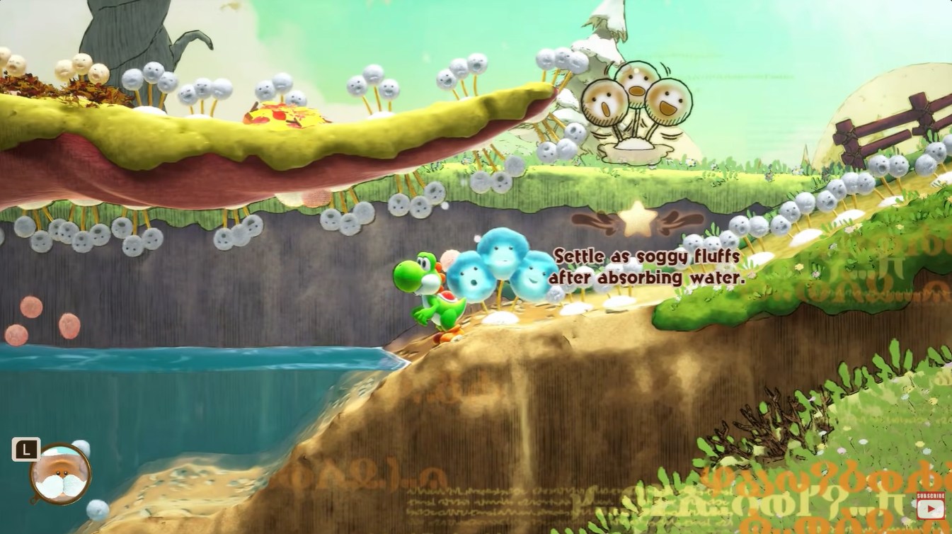 Water-filled cave entrance location for the third Scatterpuff Flower.