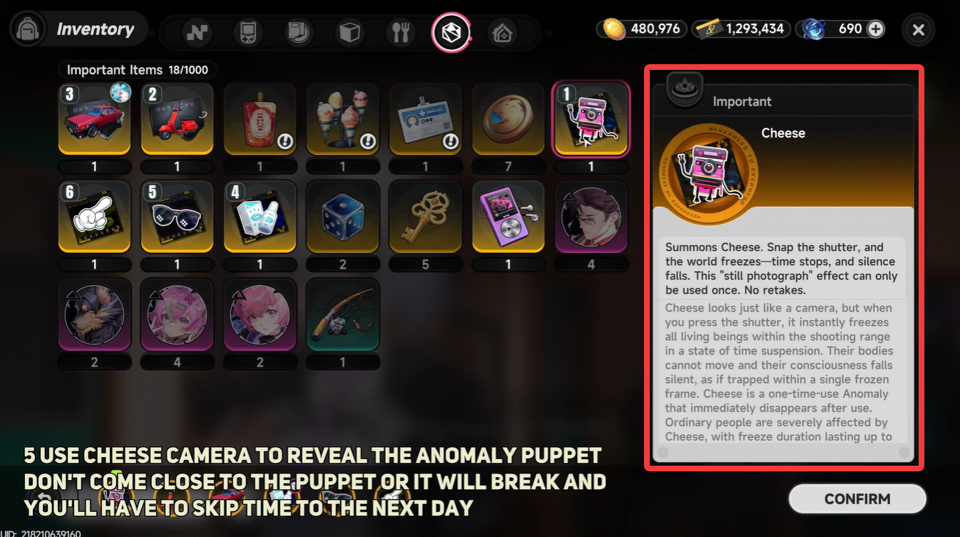 Neverness to Everness: Cheese Camera Location and Uses Explained - Occult Club Student Quest