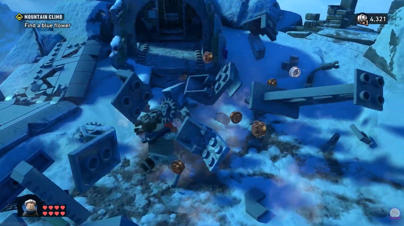 How to Use the Launcher Parachute in Mountain Climb LEGO Batman Legacy Dark Knight