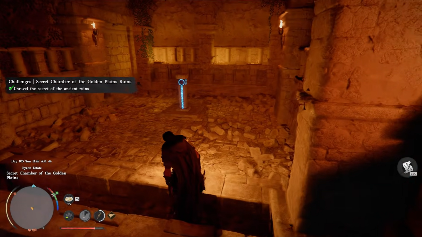 Acquiring Secret Chamber of Golden Plains Abyss Artifact in Crimson Desert
