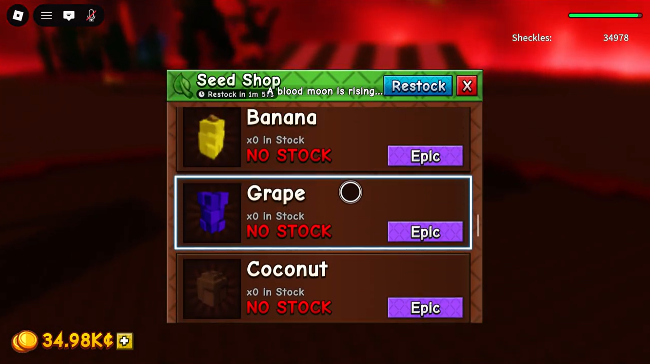Blood moon shop in grow a garden 2