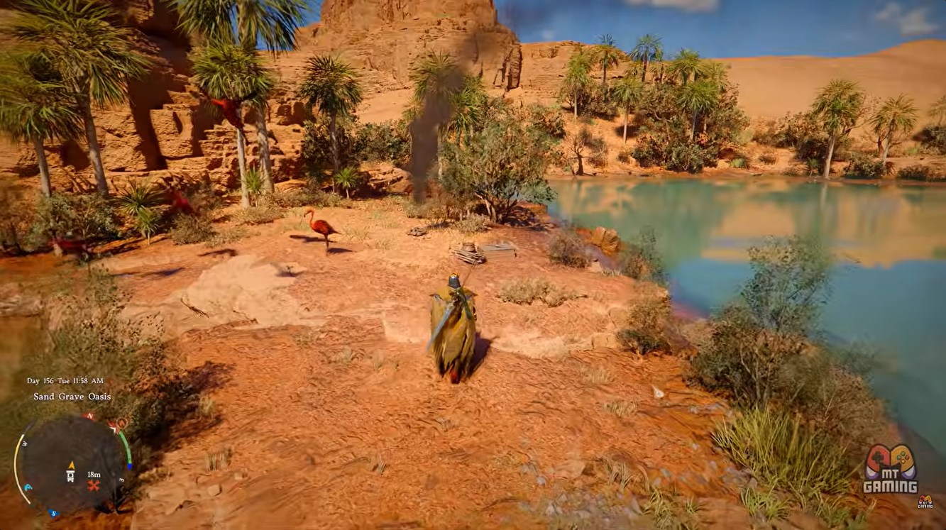 Octarr's Legacy in Crimson Desert - reach the sand grave basin in verdant paradise