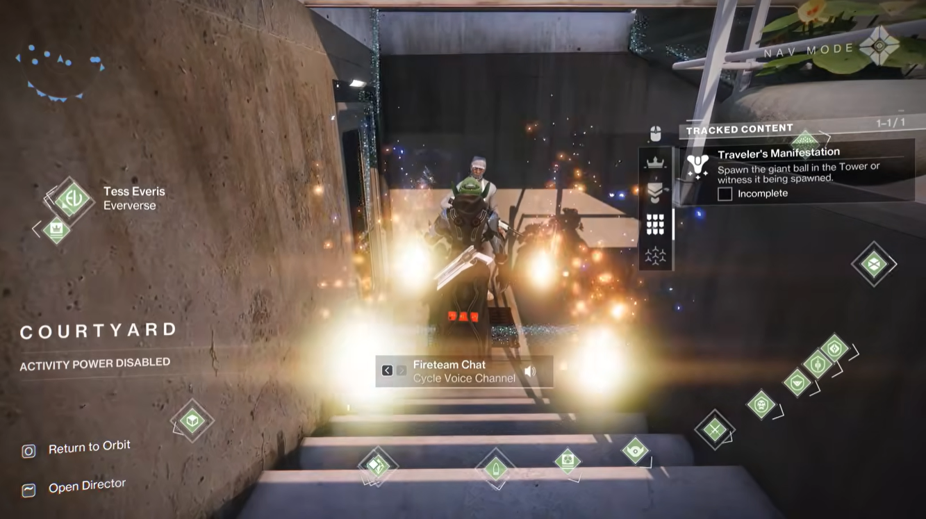 Destiny 2 Traveler's Manifestation Triumph third ball lcoation