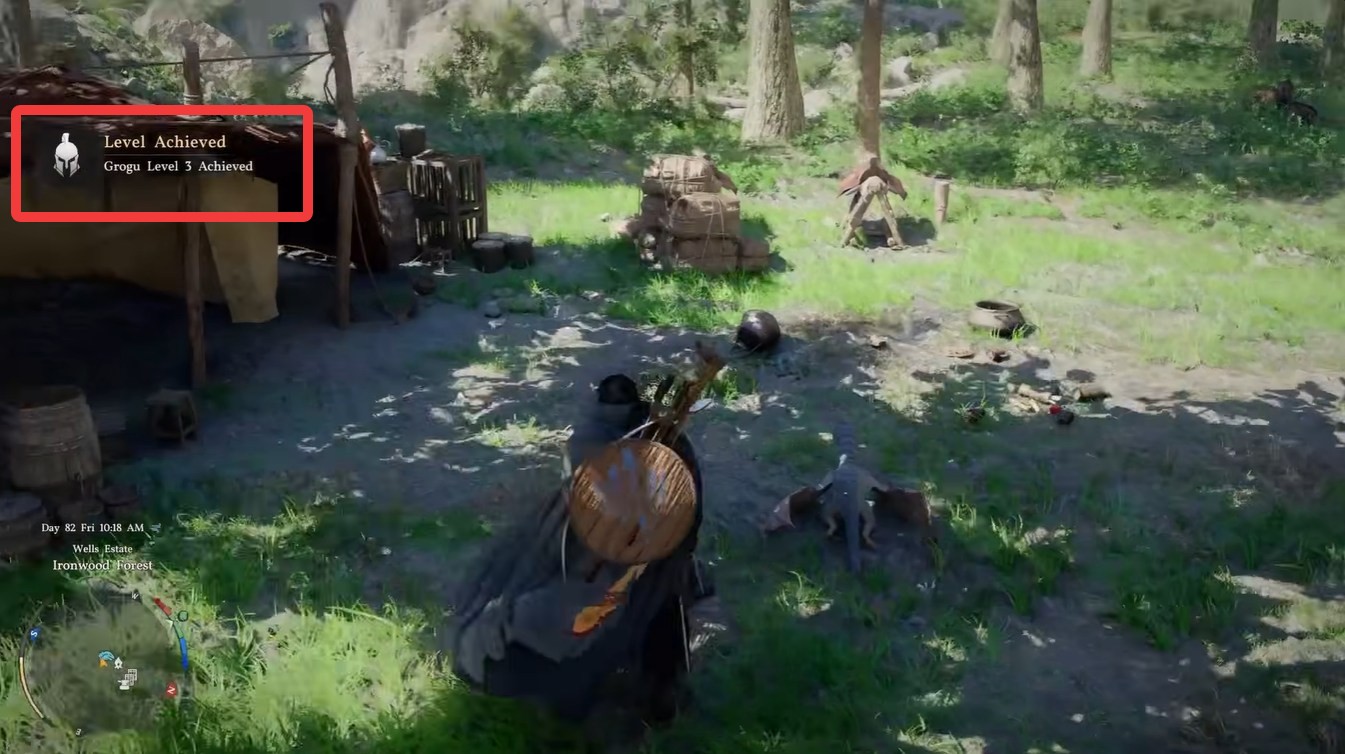 Baby Wyvern growth level 3 completed in Crimson Desert