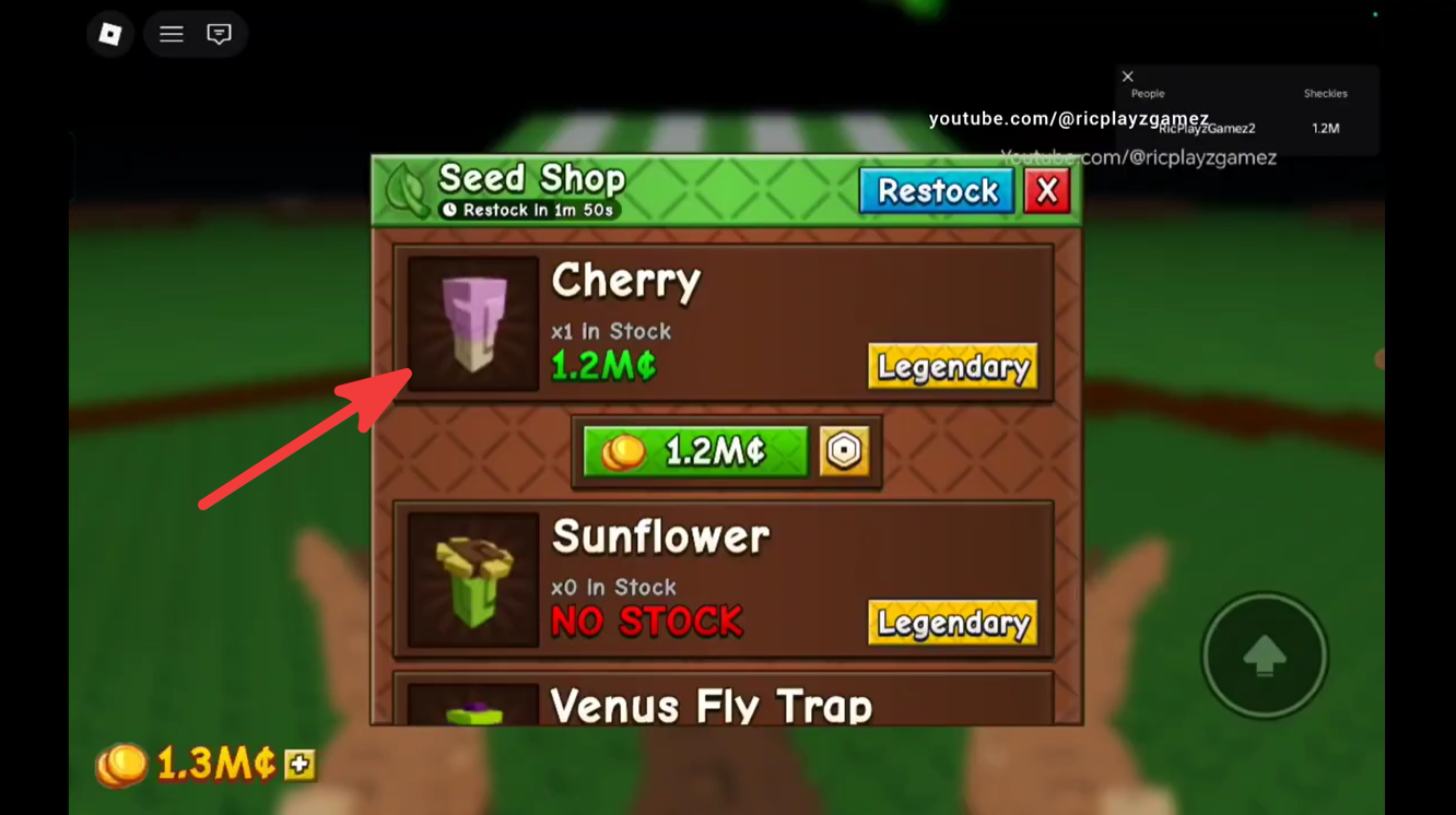 Cherry in Grow a Garden 2: Cost