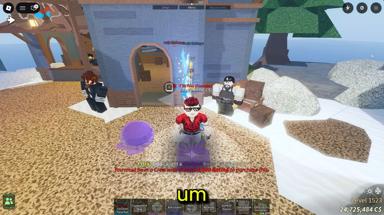 Fisch Roblox - Crews Update Guide - Crew Rod