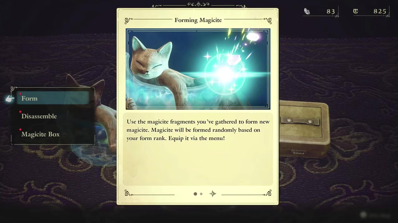 The merchant introduces forming magicite
