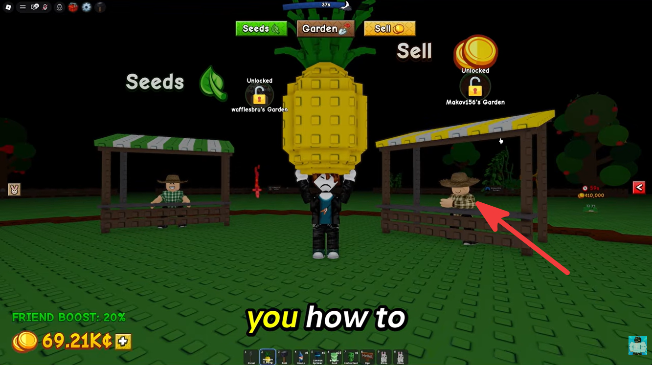 Where to find Steven in Grow a Garden 2 for bargaining
