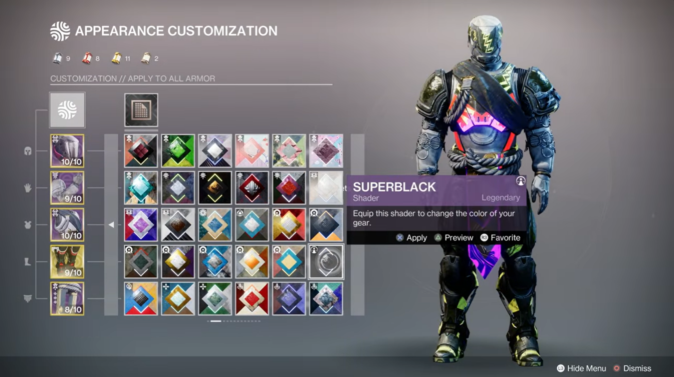 Superblack Shader in Destiny 2 After the Monument of Triumph
