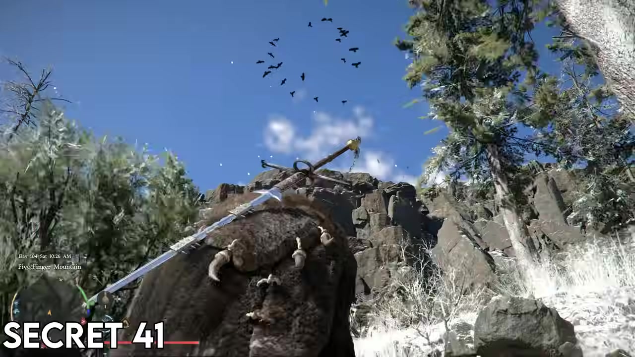 The giant skeleton at Five Finger Mountain