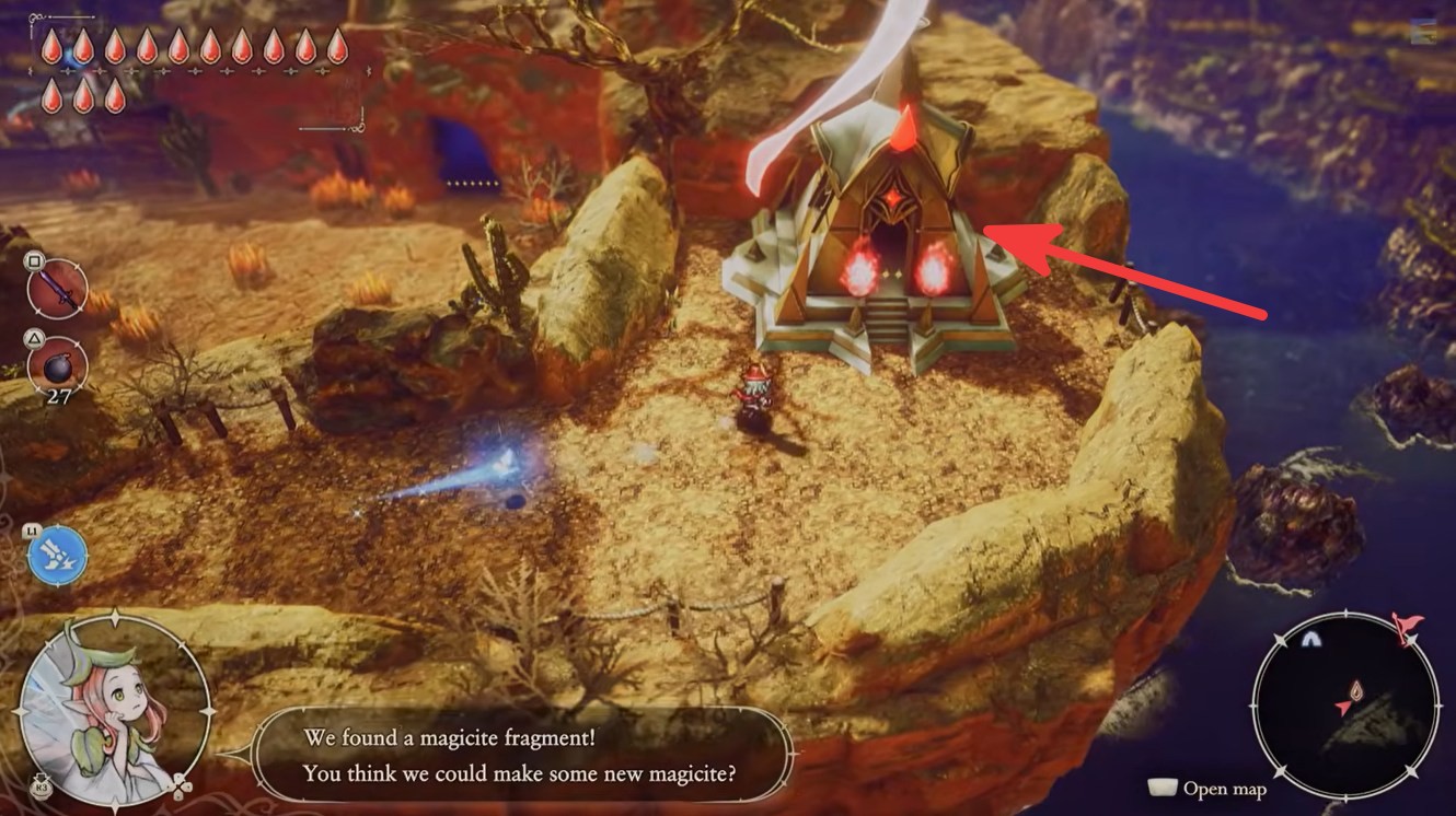 Reaching the shrine of life 13 puzzle in The Adventures of Elliot: Millennium Tales