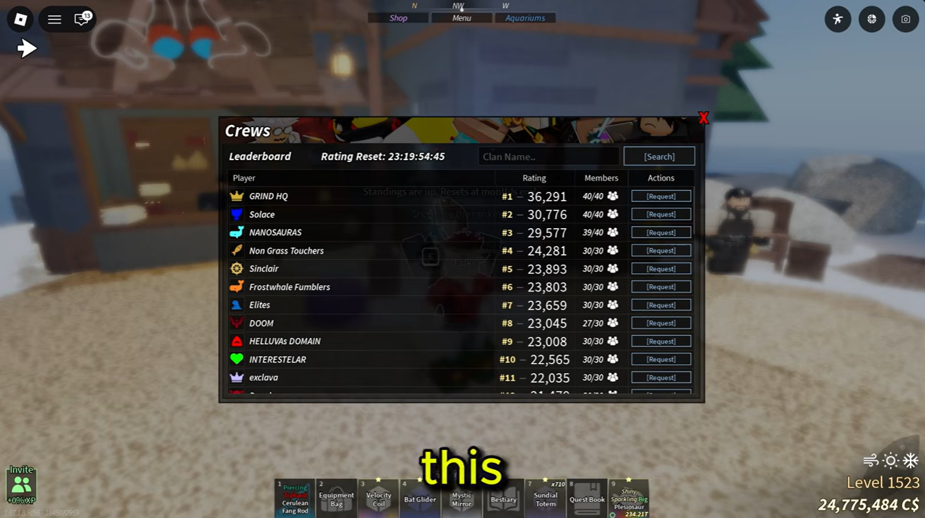 Fisch Roblox - Crews Update Guide - Crew Rod