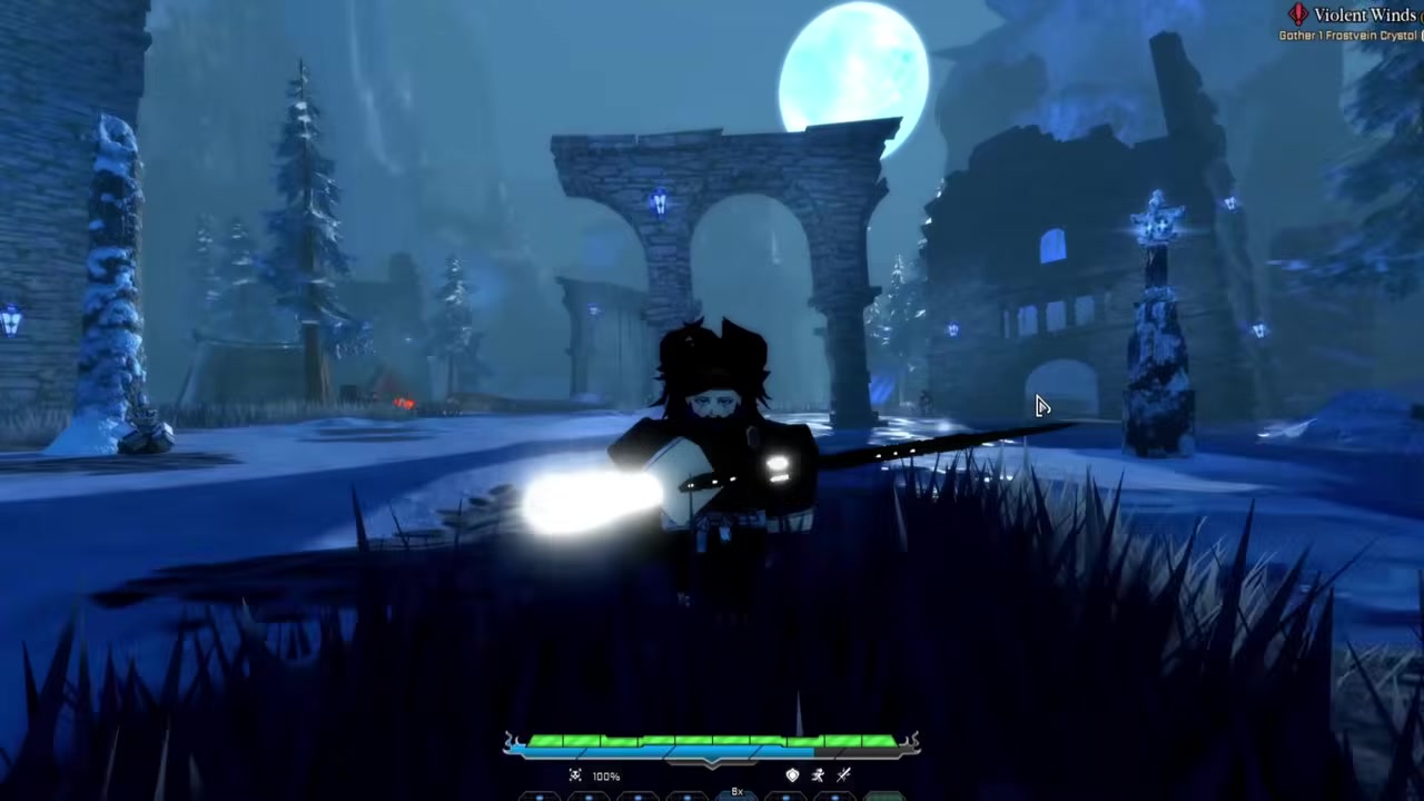 The base spear form and its M1 combo