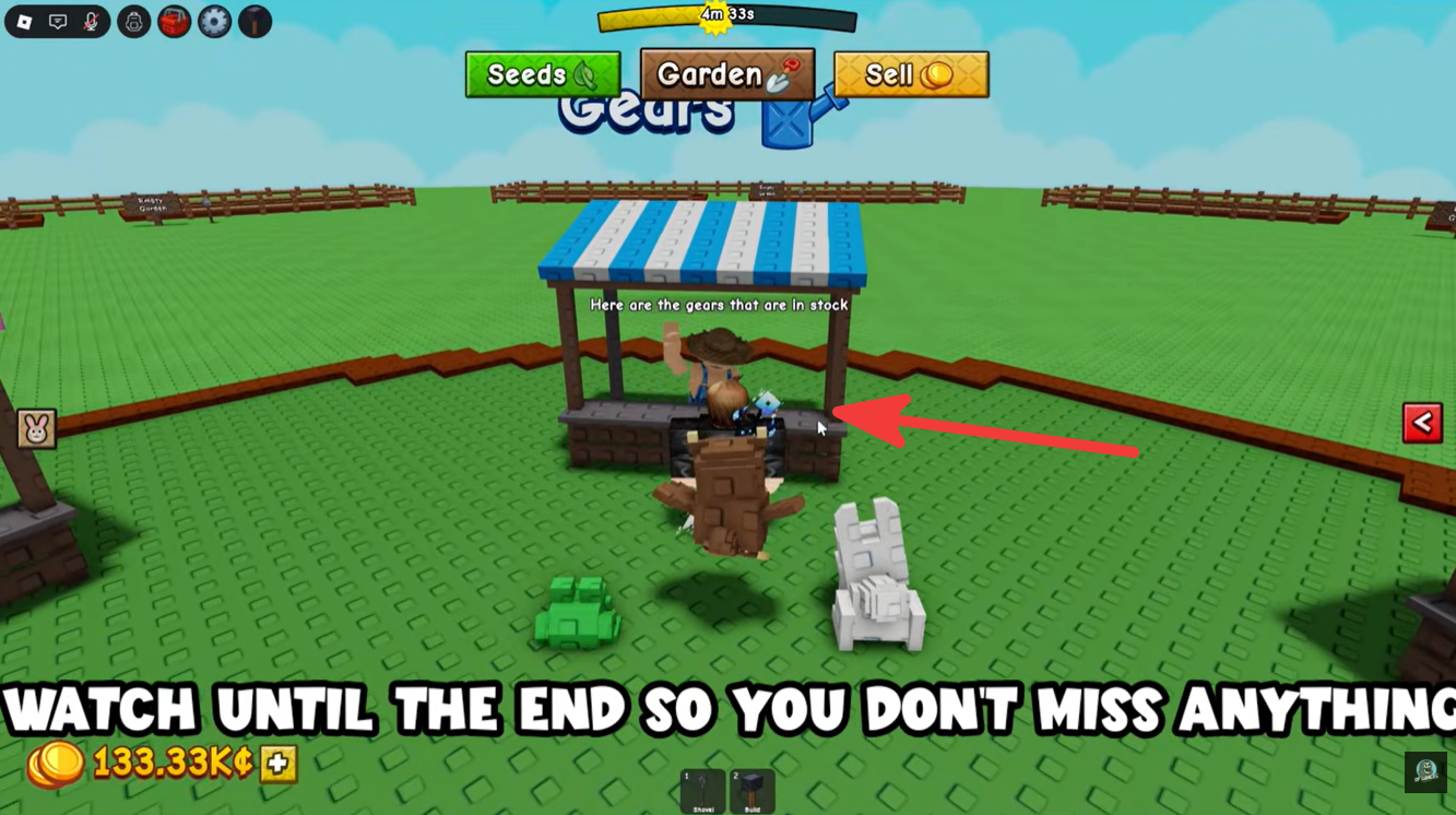 How to get the Wheelbarrow in grow a garden 2 - gears shop 