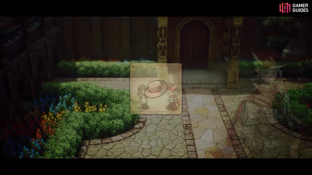 The Devoted Attendant outside Castle Huther