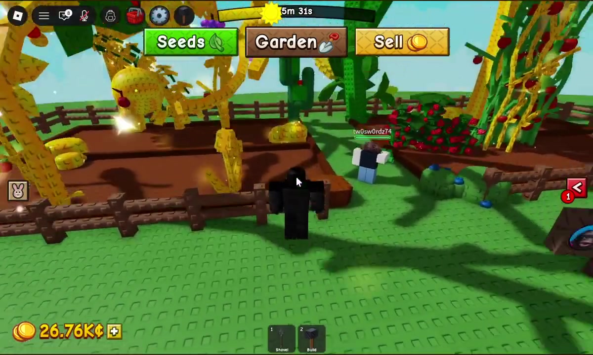 Nighttime garden view shows the Owl pet nearby.