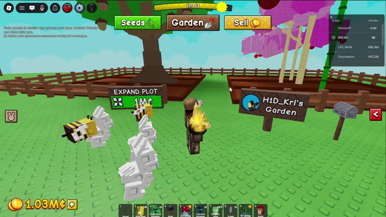Sunflower seed sprouts between sprinklers and a watering can timer