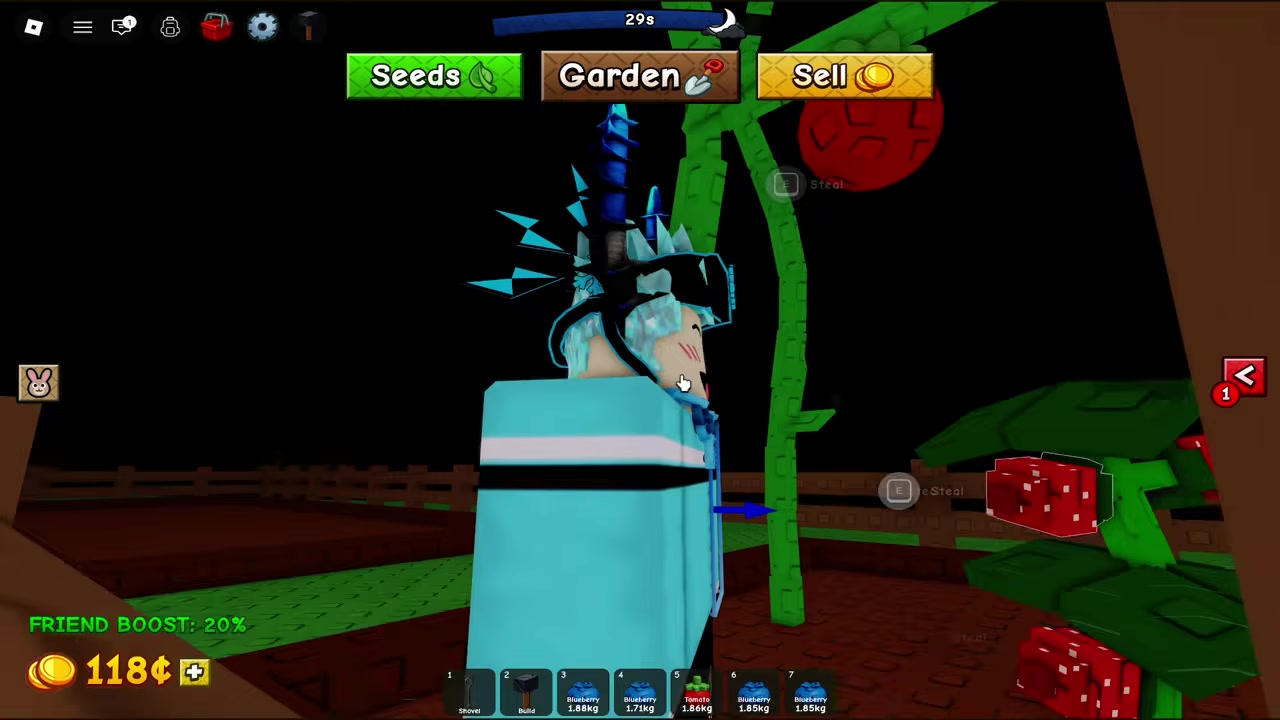 Player spends shekels on seeds and useful farming gear