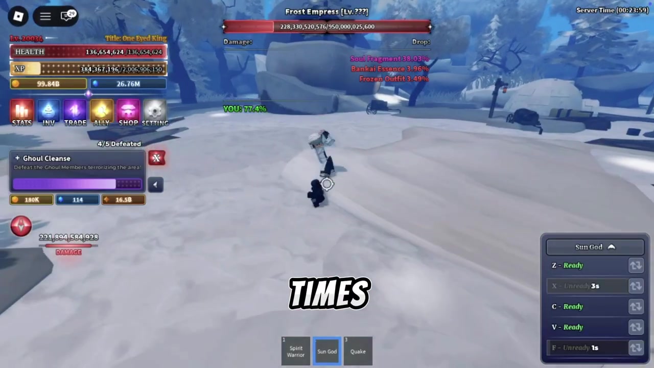 Frost Empress boss fight continues with title drop details