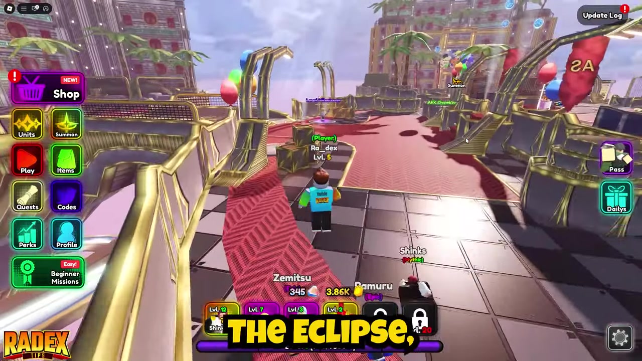 Anime characters battle enemies while escorting the Skeleton Knight NPC.