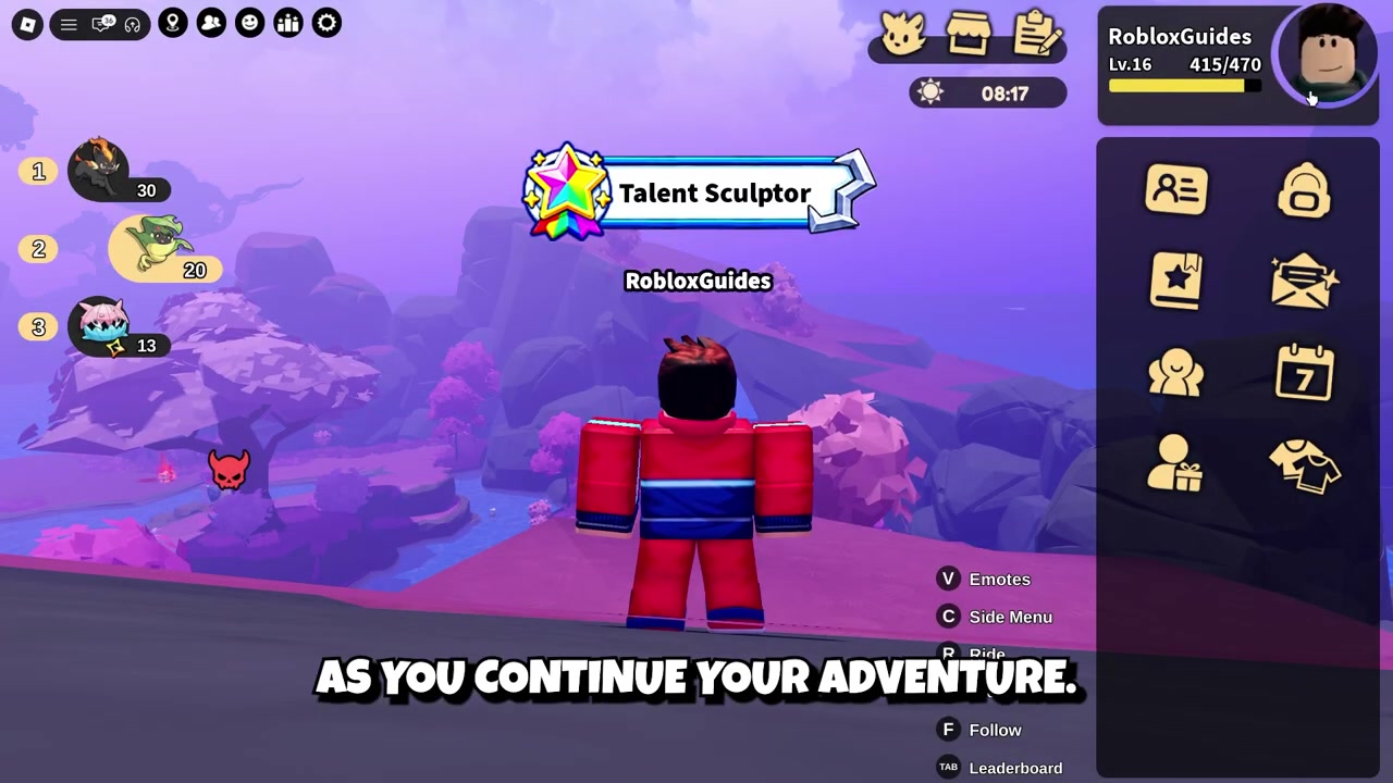 Debbie stands near the adventure suit upgrade station