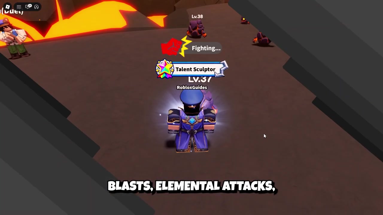 Elemental ranged moves fire across the battlefield at enemies