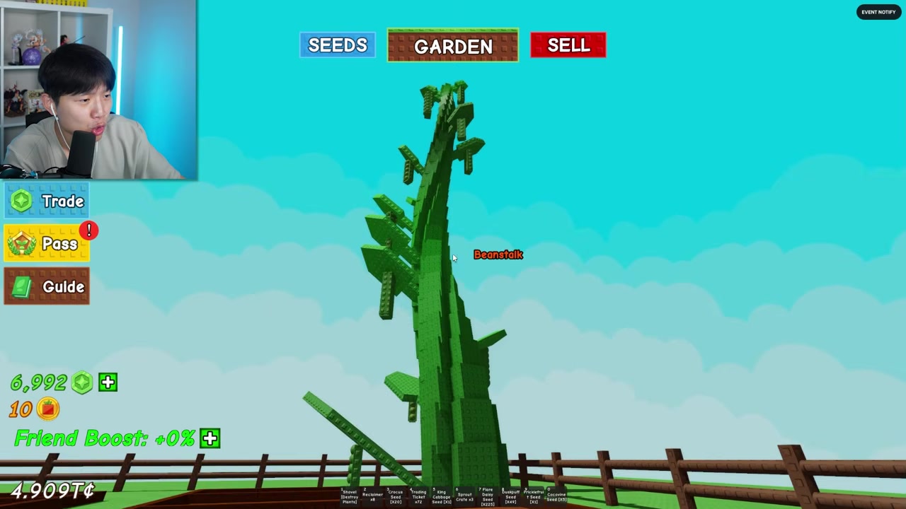 The original beanstalk, a legendary prismatic plant the green bean replaced