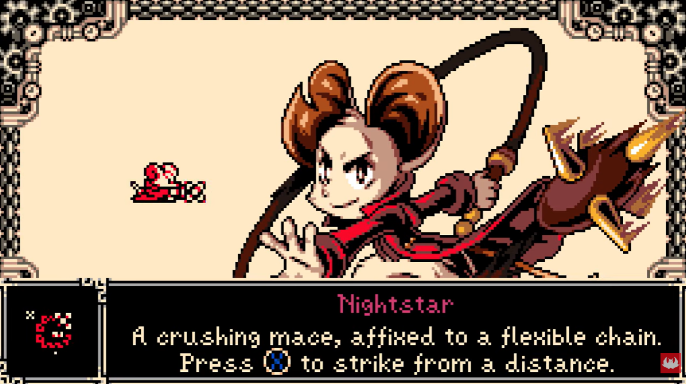 Nightstar mace unlocked in Mina the Hollower