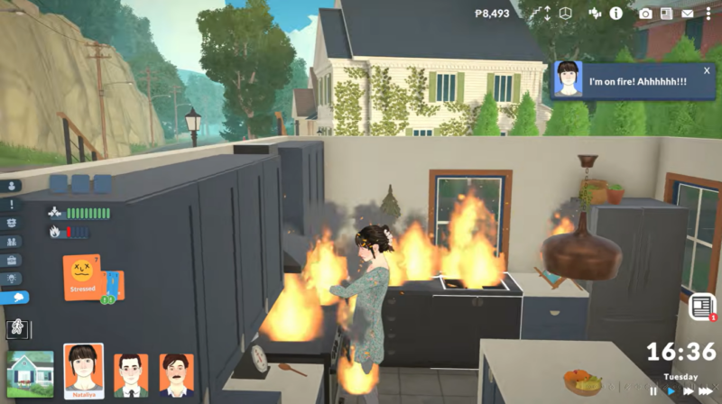 Parafolk caught in fire in Paralives