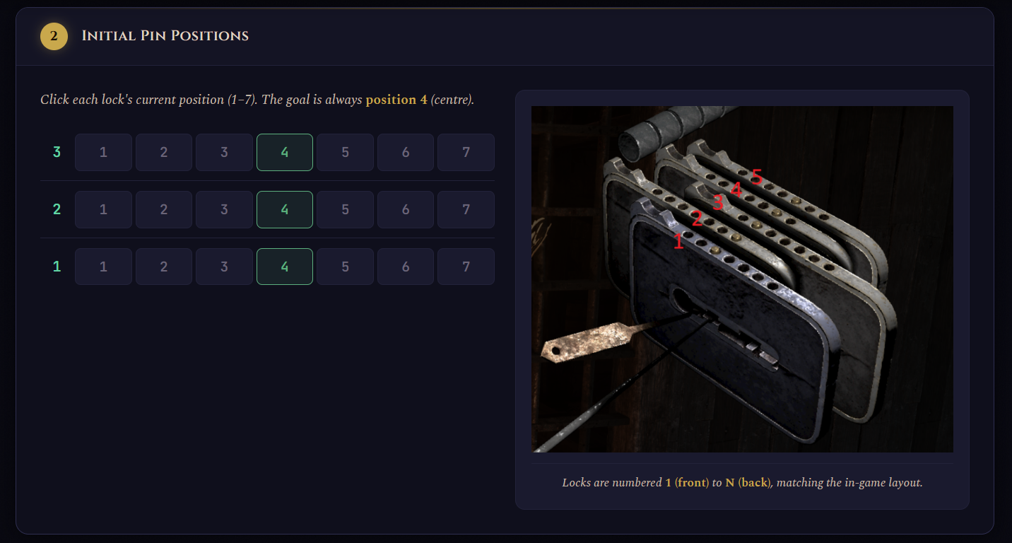 Gothic Remake lockpicking solver from Github