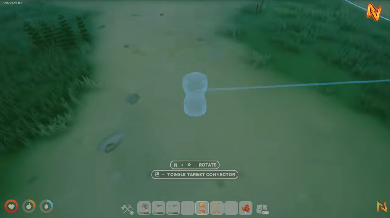 How to Water 12 Crop Plots with One Sprinkler in Solarpunk: connecting sprinkler to power source