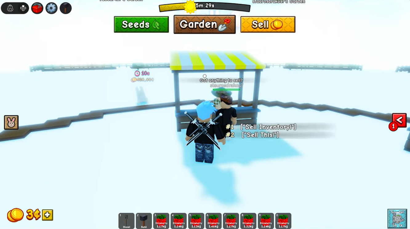 Seed shop in Grow a Garden 2 - ASMR gaming news/YouTube