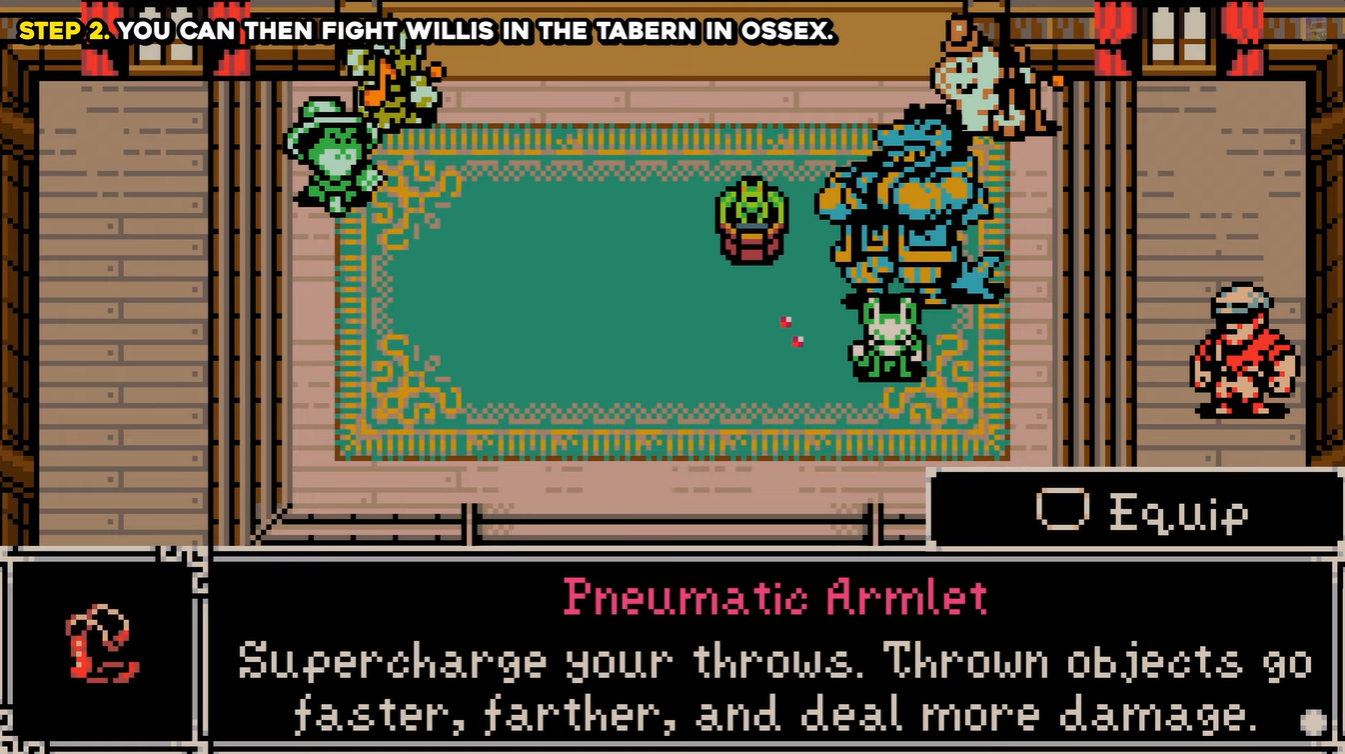 Pneumatic armlet reward from the willis boss fight in mina the hollower