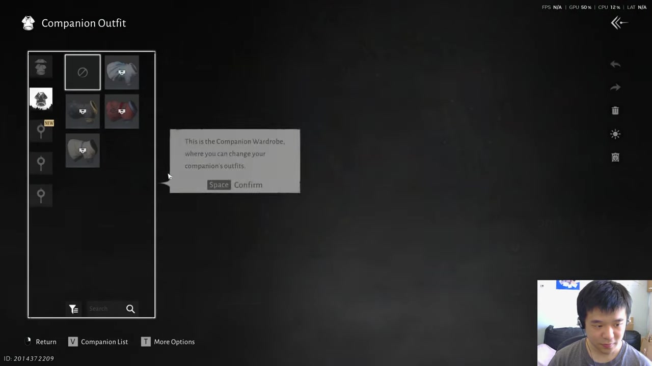 Open the Companion menu