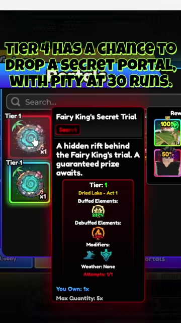 Clear the Secret portal
