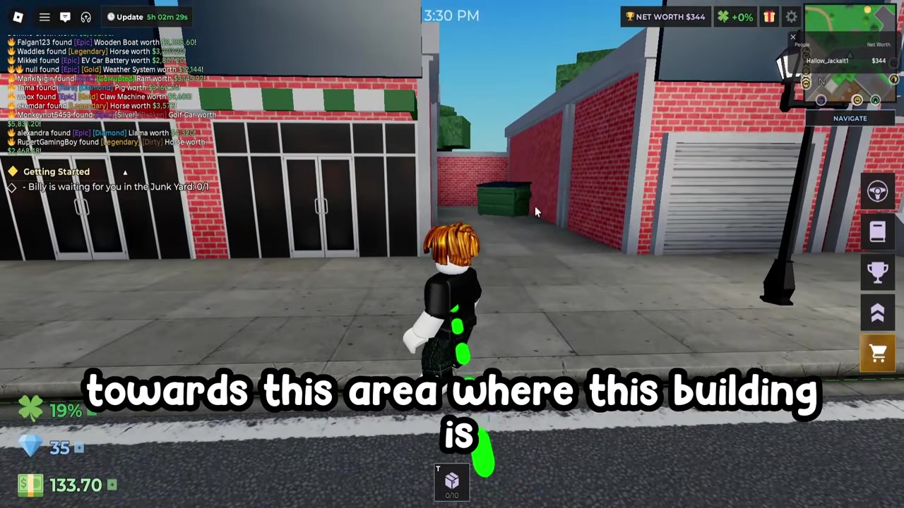Hop into the dumpster