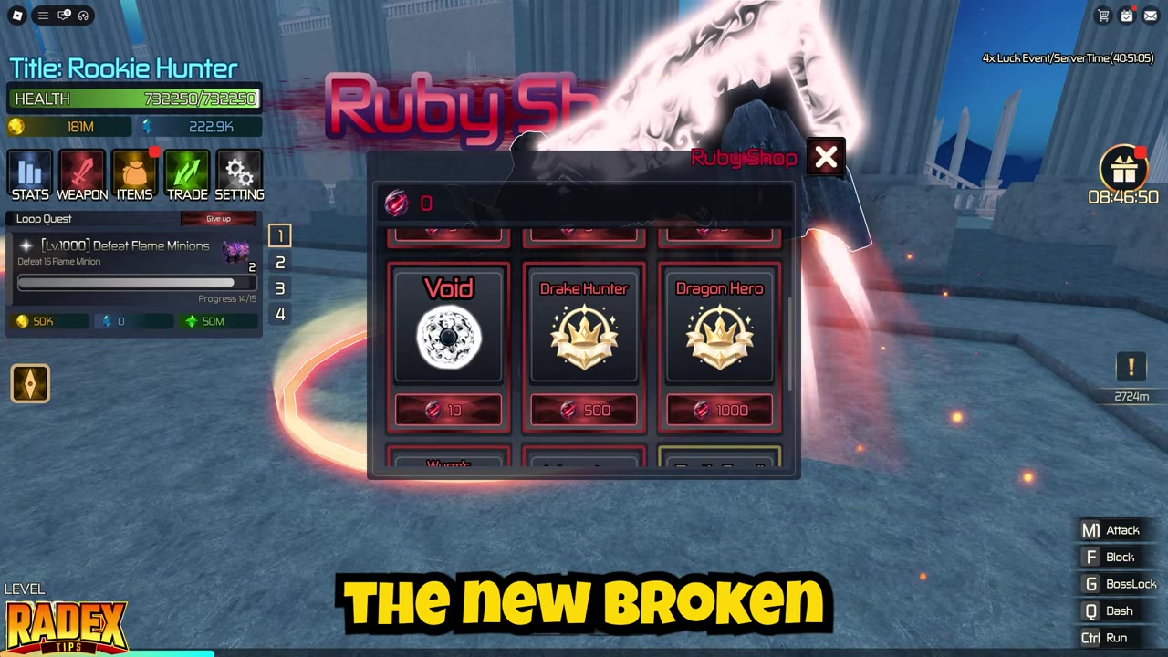 Use 4x luck when active