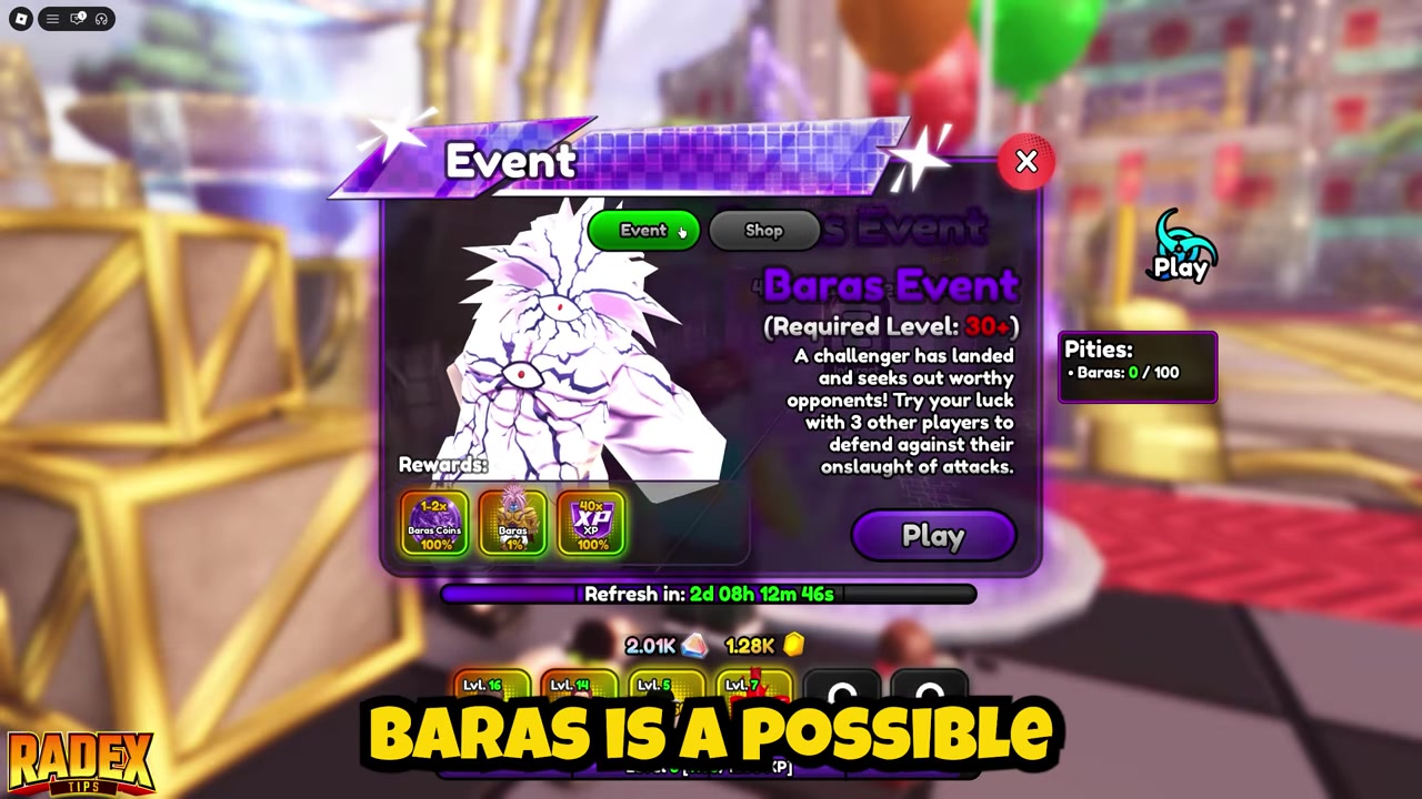 Talk to the event NPC