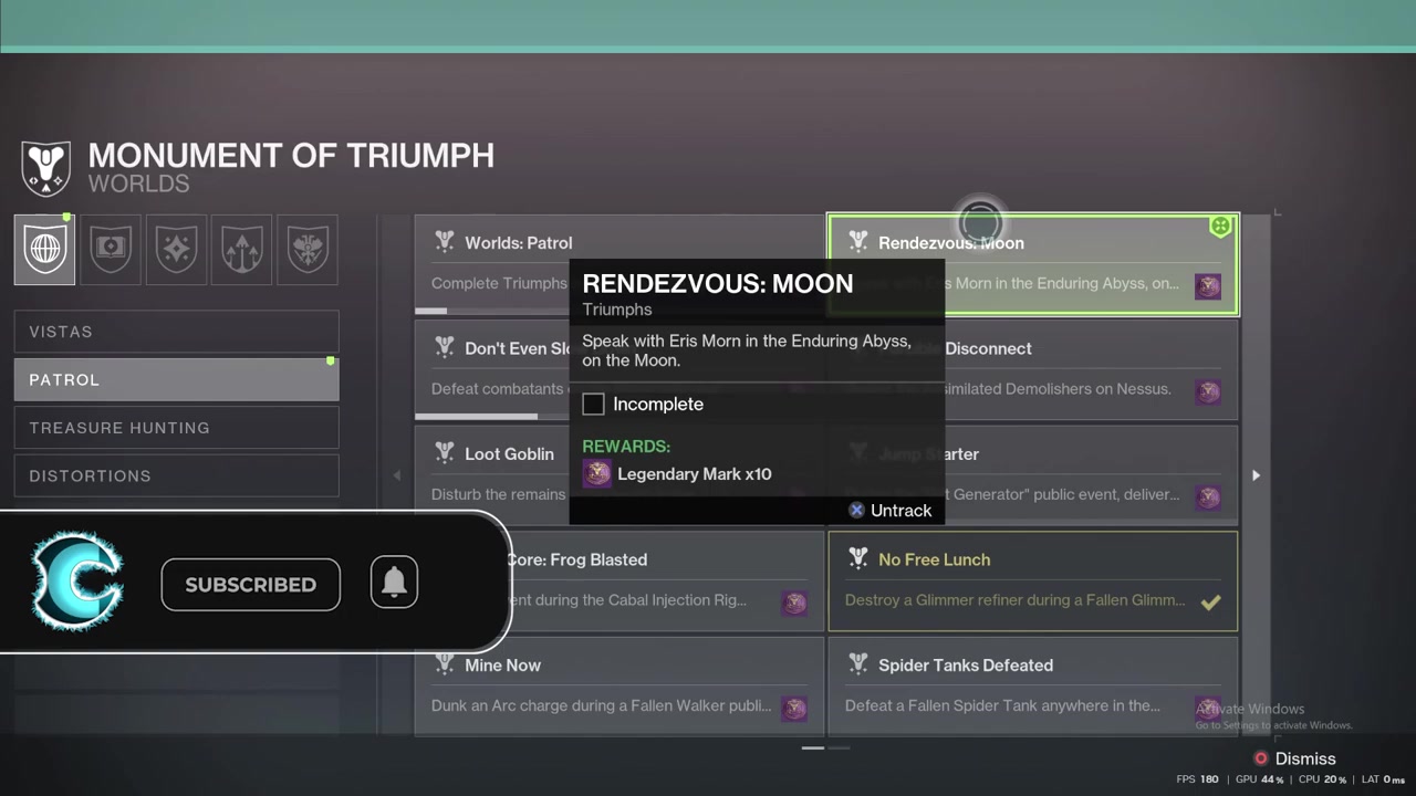 Open the Director and select the Moon