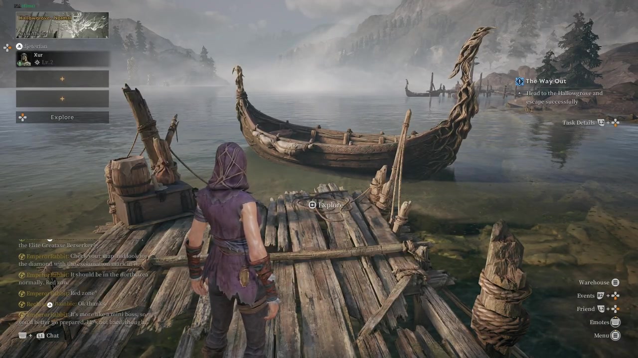 Go to the docks at the central hub