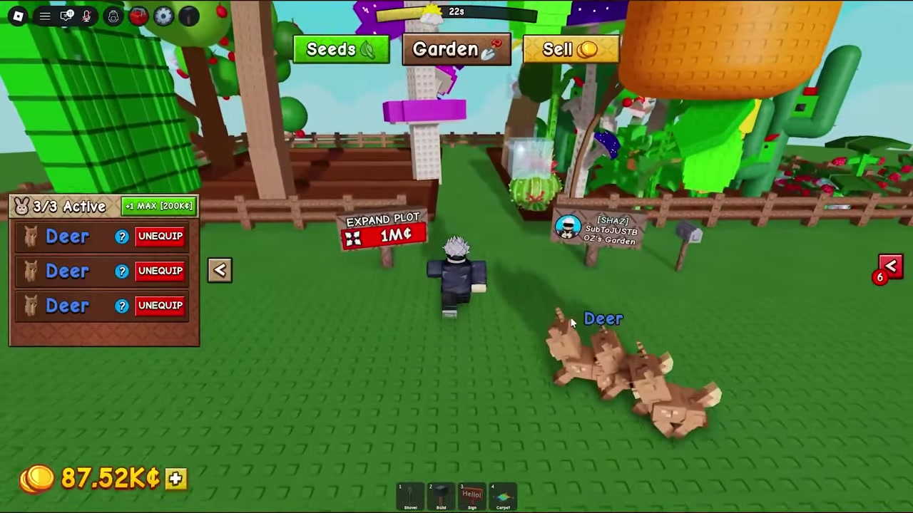 Collect the crops you want to sell