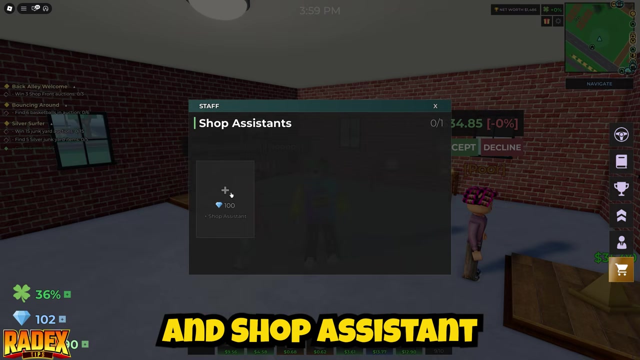 Stand inside your shop