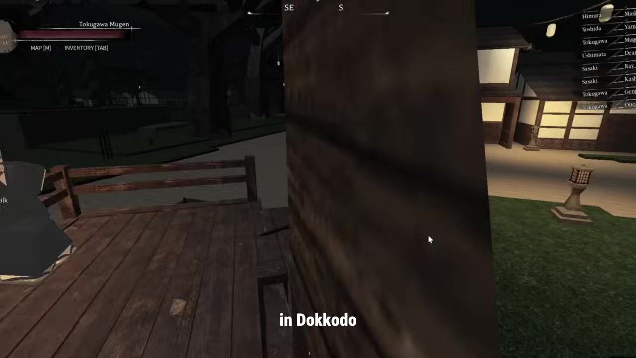 Go to the entrance bridge