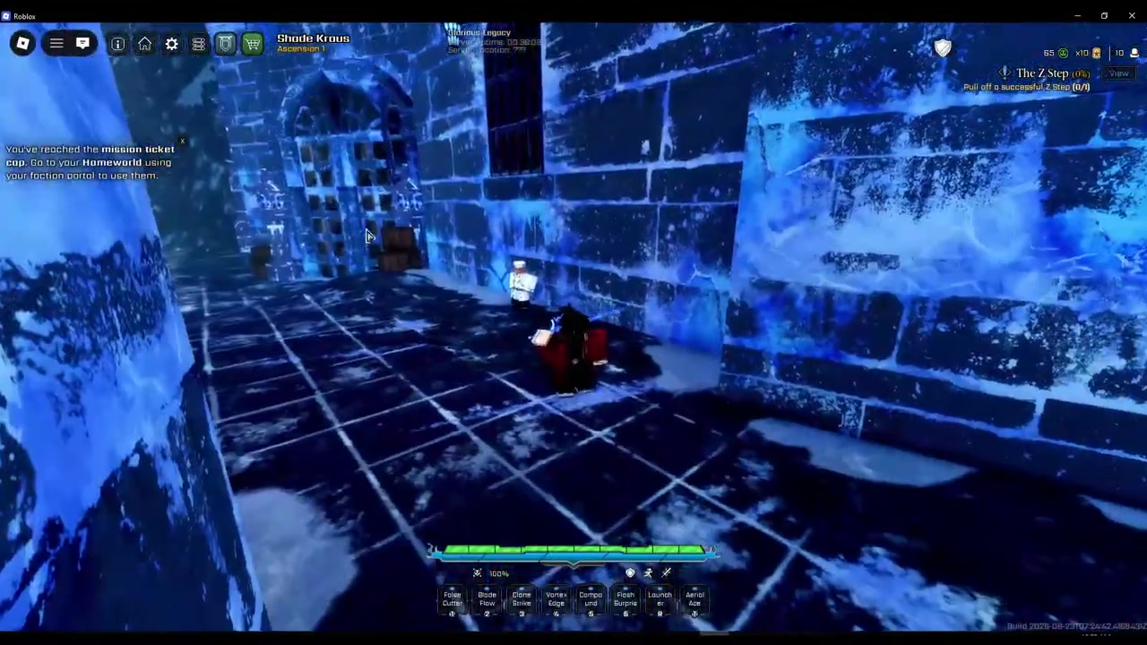 Talk to the NPC beside the library