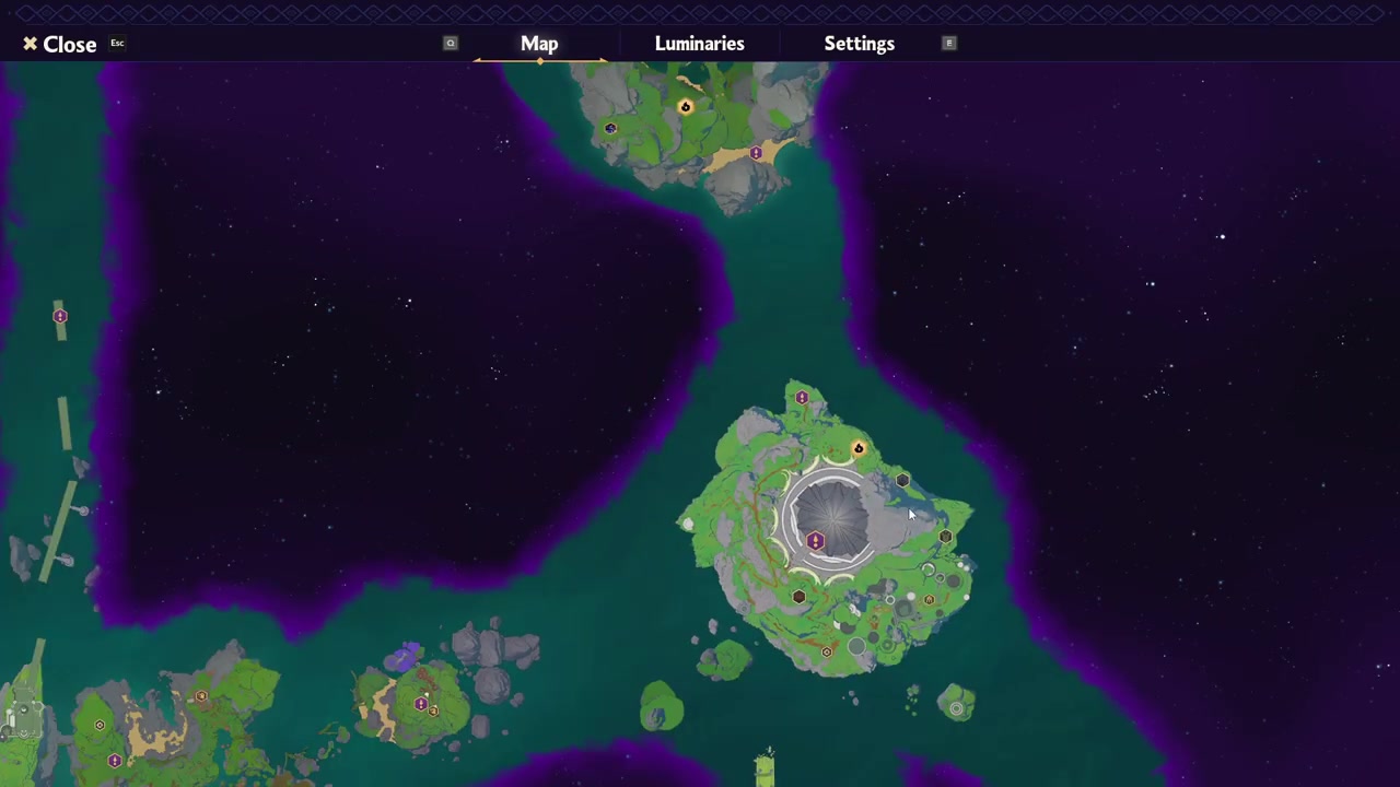 Head north to the second island