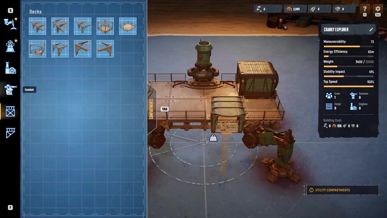 Place turret decks